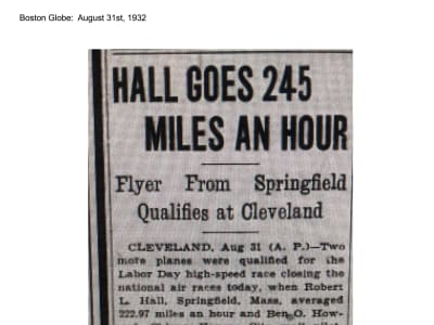 Boston Globe, August 31, 1932